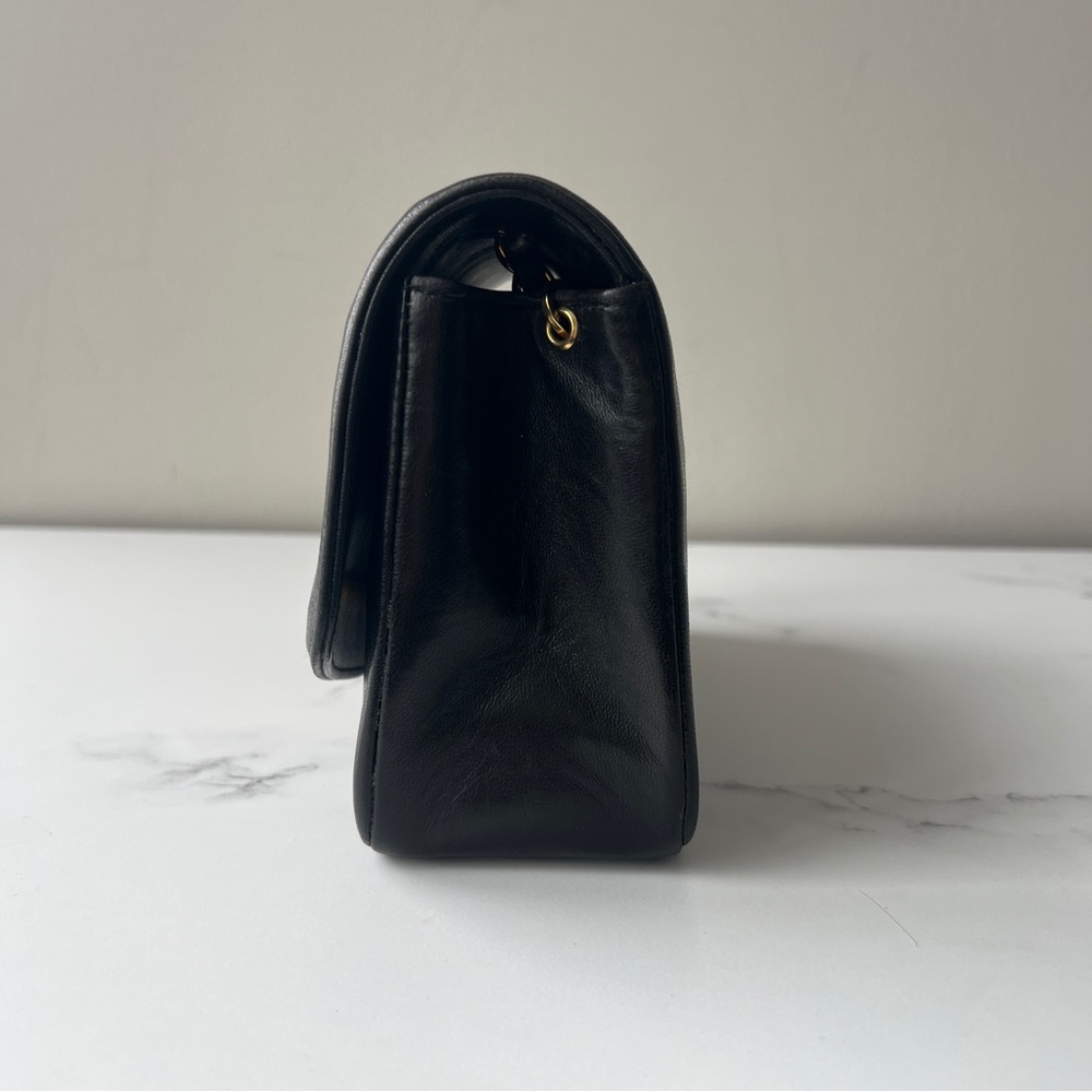 Chanel Black Quilted Shoulder Bag with Gold Accents - Picture 2 of 10